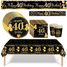 Black and Gold 40th Birthday