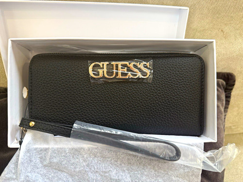 Guess black faux leather - black,