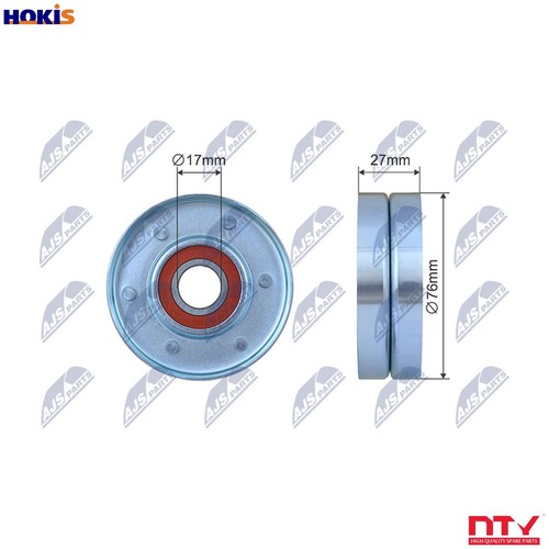 Tensioner pulley vribbed belt - tensioner,