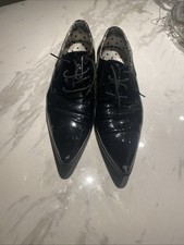 Black Patent Leather Winklepickers