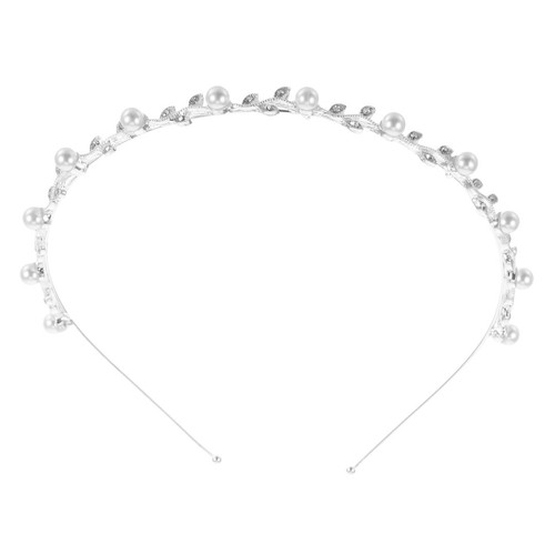 Bridal crown leaf pearl - bridal,