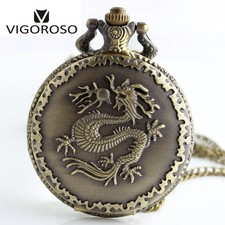 Bronze Quartz Pocket Watch