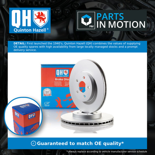 Brake discs pair vented - 2x,