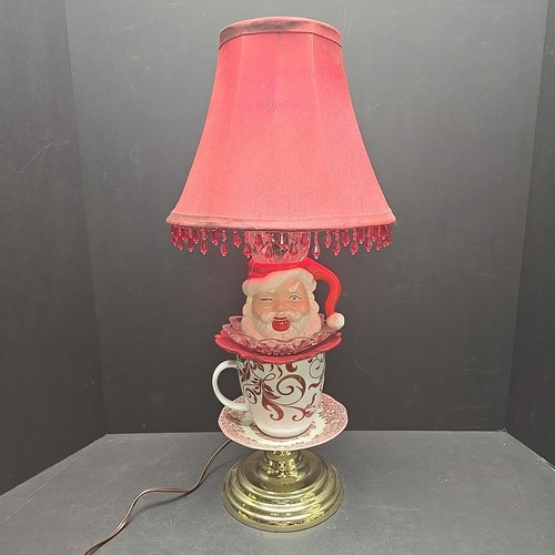 Repurposed santa mug teacup - repurposed,