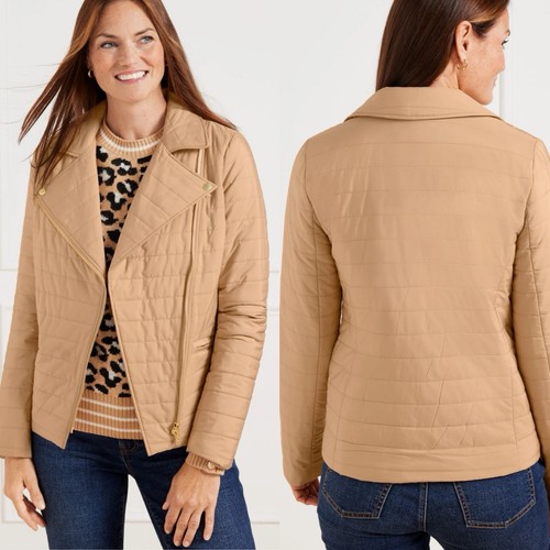 Talbots camel faux leather - talbots,