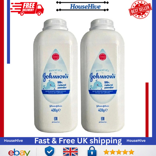 400g johnson baby powder - 2x,