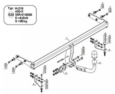 Swan Neck Tow Bar For Hyundai