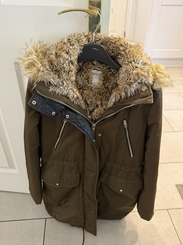 Zara ladies parka coat - coat, jacket