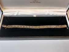 Vintage 9ct Gold Heavy Bracelet
