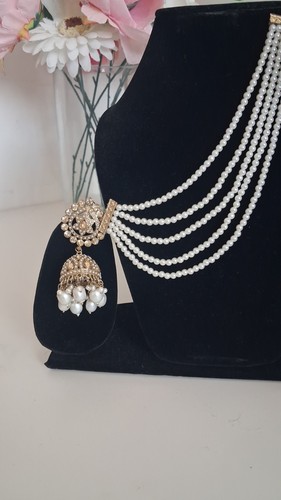 Multi strand white pearl - white,