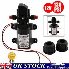 12V 130PSI High Pressure Diaphragm Self Priming Water Pump Caravan Wash 6L/Min