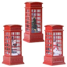 Telephone Booth Light Snowman