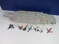76CM smyths AIRCRAFT CARRIER TOY MODEL PLAY SET military JET plastic SOUNDS