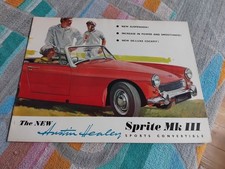 Austin Healey Sprite Mark III Factory Sales Brochure 1965 VGC FREE POST Mk3