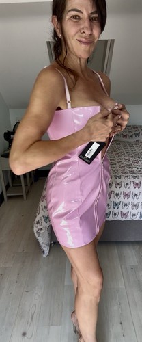 Bnwt rigid pvc baby pink - pvc,