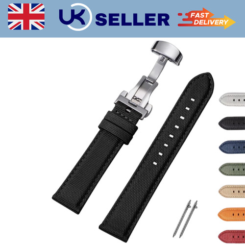 Sailcloth nylon watch strap - sailcloth,