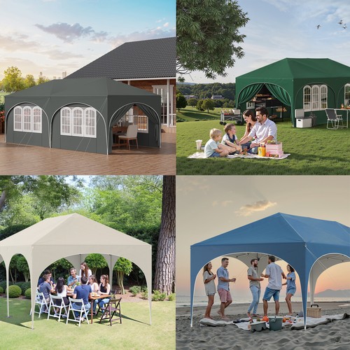 3x6m pop gazebo with side - pop-up,