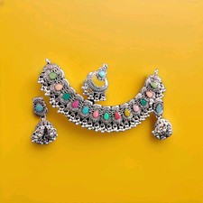 Oxidised Silver Mutioloured