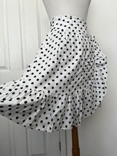 Vintage True 80s White Polka