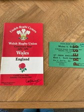 Rugby Programme Signed