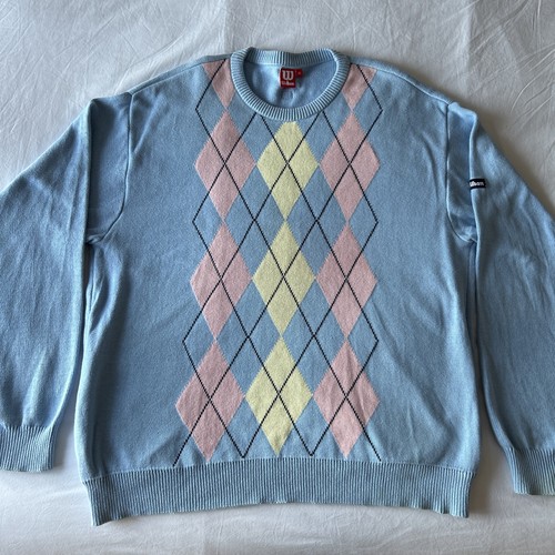 Wilson argyle knitted jumper - knitted,