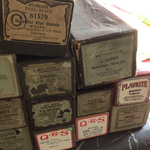 Pianola rolls vintage - vintage, 27