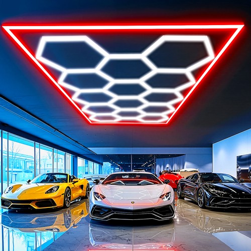 Grid hexagon garage - grid, light