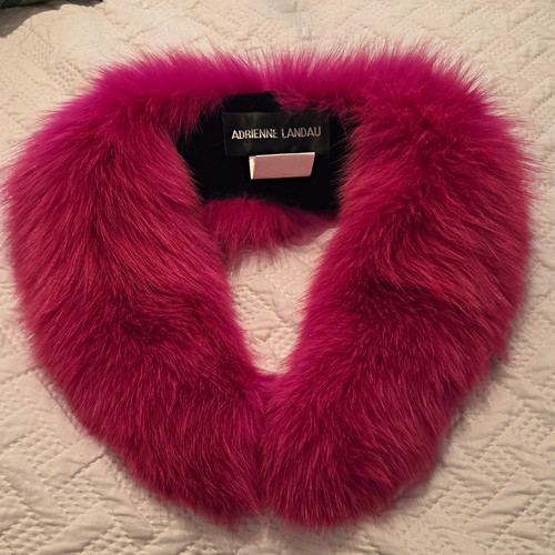 Adrienne landau fox fur trim - fox,