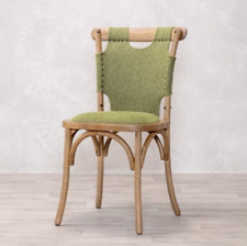 GREEN UPHOLSTERED DINING CHAIR