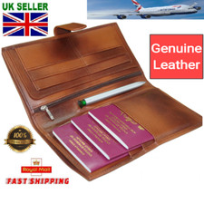 Travel Wallet Leather Women Multi Passport Holder Family Travel Organizer