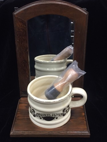 Vintage mirror shave - vintage, kit