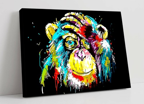 Banksy rainbow monkey deep - banksy, monkey-deep