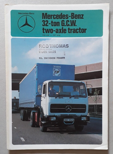 Mercedes benz 1625s - 1625s, tractor