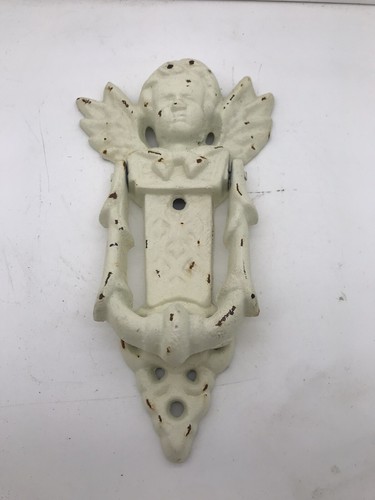 Cherub door knocker painted - cherub,