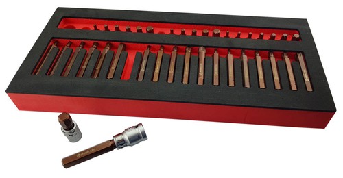 40pc steel bit socket - s2, set
