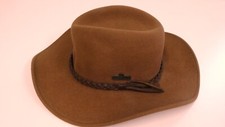 BAILEY YOSEMITE BROWN PACKABLE SWITCHBACK LITE FELT HAT WATER REPELLENT SIZE L