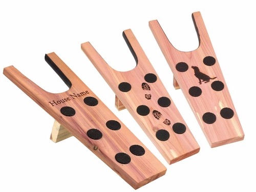 Personalised cedar boot jack - personalised,