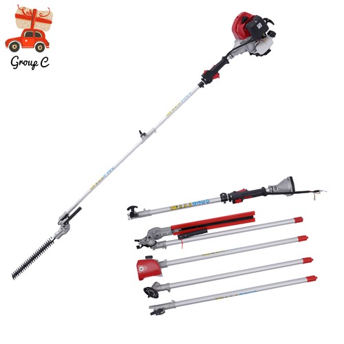 Gas powered pole - gas, brush