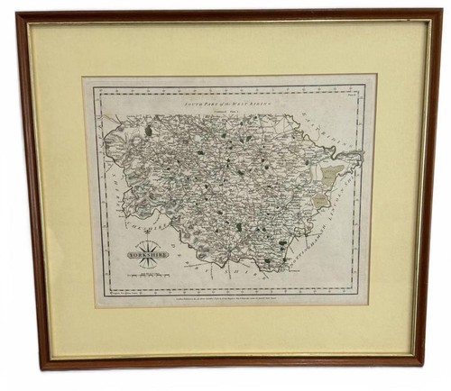 Vintage framed map - map, of
