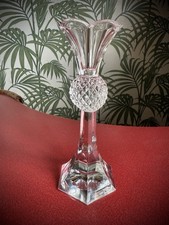 Nachtmann Vintage Thistle Crystal Glass Candle Holder Made In Germany