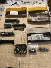 Part-built white metal loco kits. OO gauge.  Various extra bits and pieces.