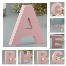 Wooden Pink 26 alphabet and