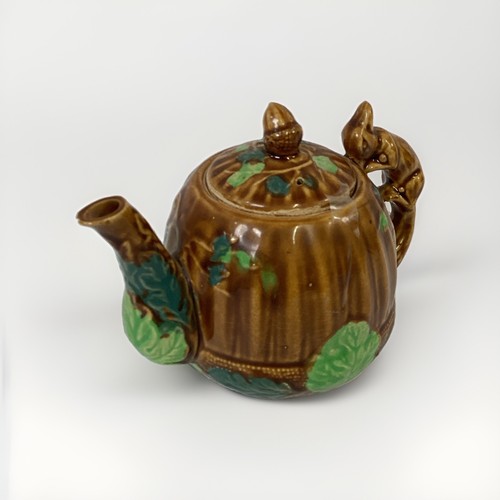 Vintage ceramic acorn teapot - ceramic,