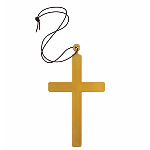 Large gold monk cross vicar - cross,