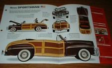 1946 MERCURY SPORTSMAN CONVERTIBLE SPEC SHEET BROCHURE PHOTO INFO WOODY★★