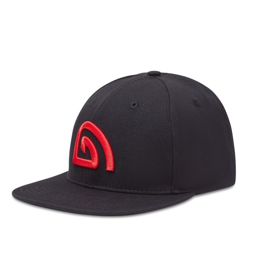 Trakker black snapback cap - black,