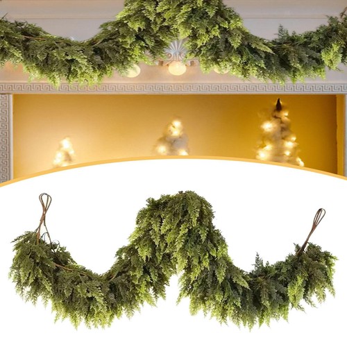 Christmas cedar garland - christmas,