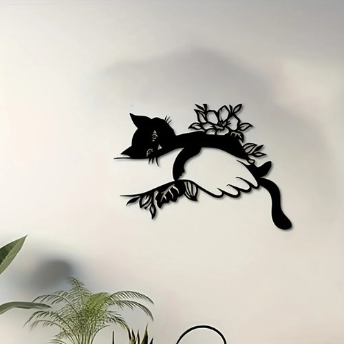 Art deco cat - metal,