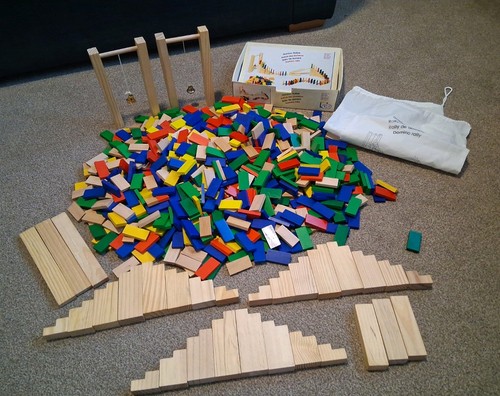 Large domino rally - set, (~775