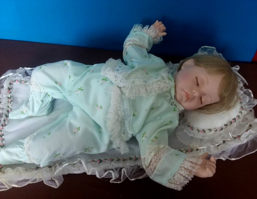 Danbury mint sleeping - sleeping, baby